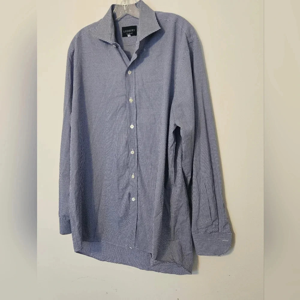 LEDBURY Dress Button Down Shirt 17/36 EUC